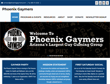 Tablet Screenshot of phoenixgaymers.com